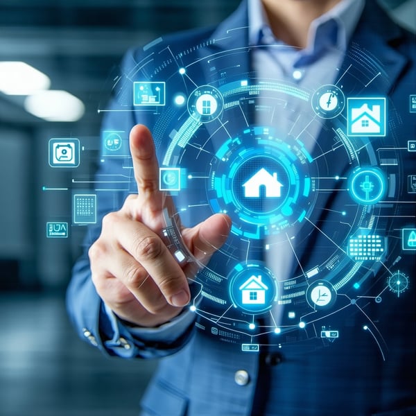 Modern digital interface showcasing advanced insurance technology