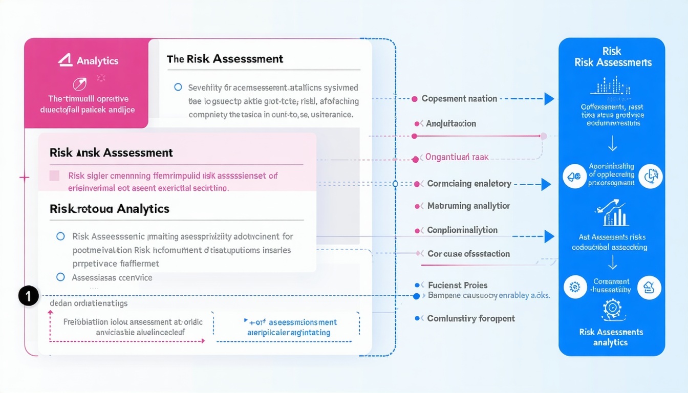 Graphical representation of risk assessment analytics.